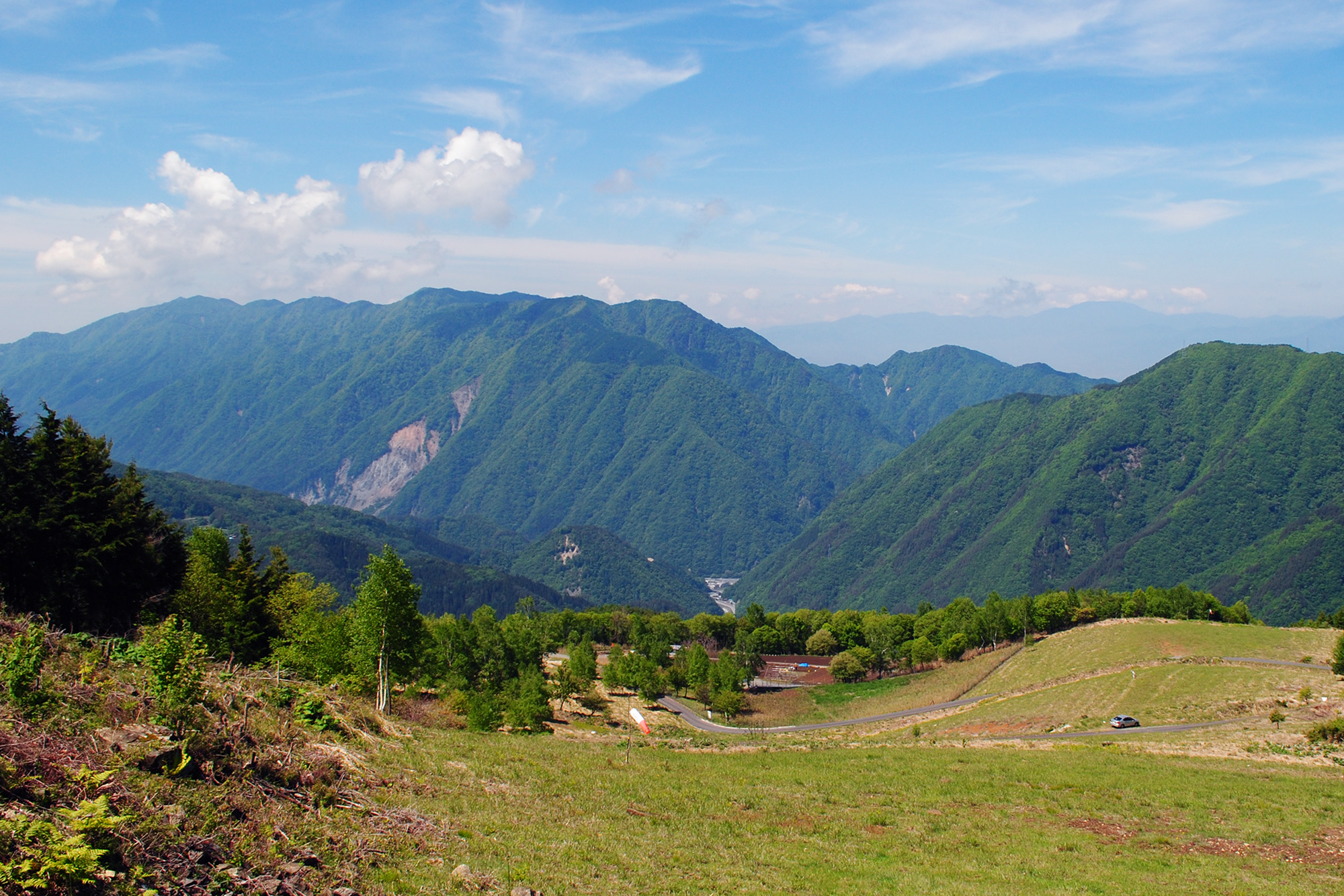 大鹿村 山並み